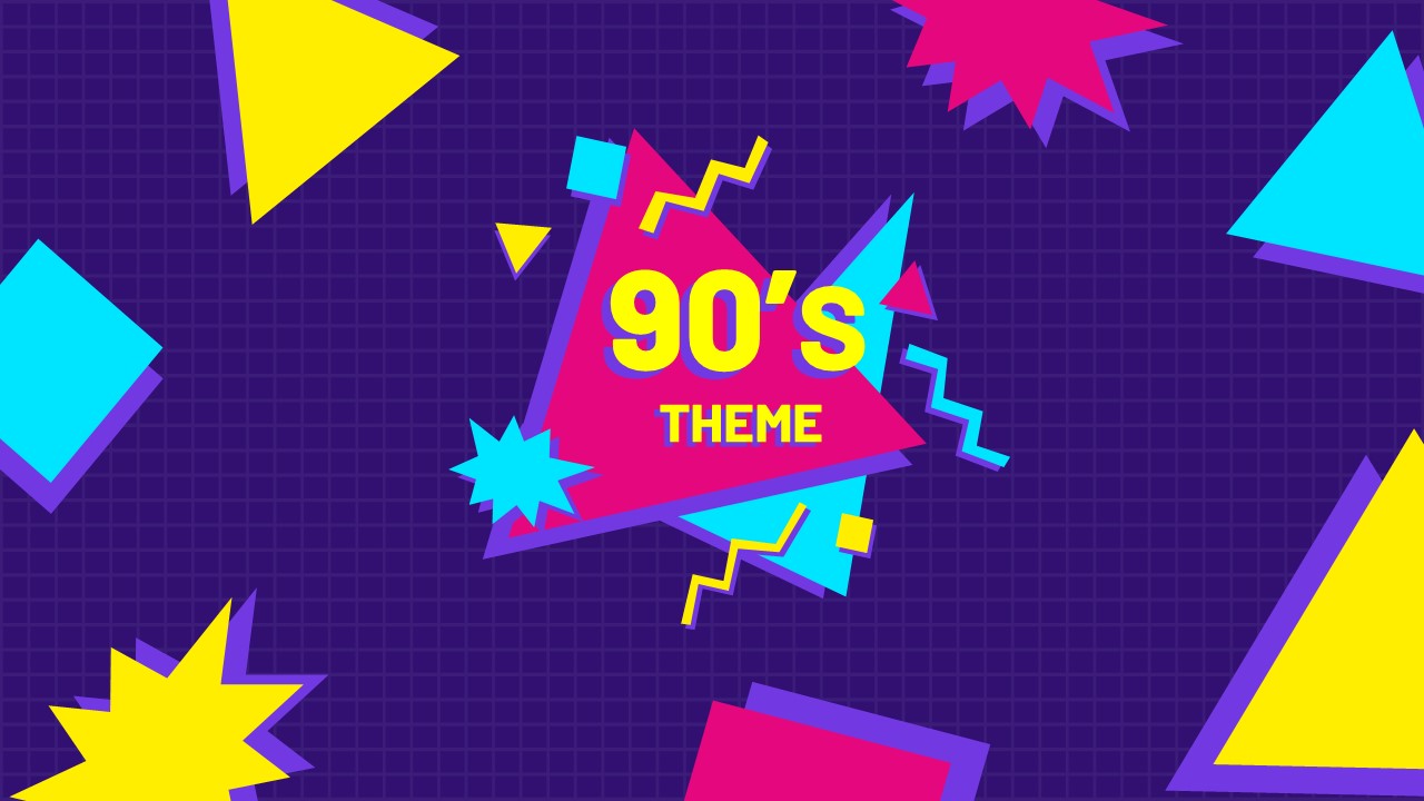 Free 90s Background PowerPoint Template and Google Slides