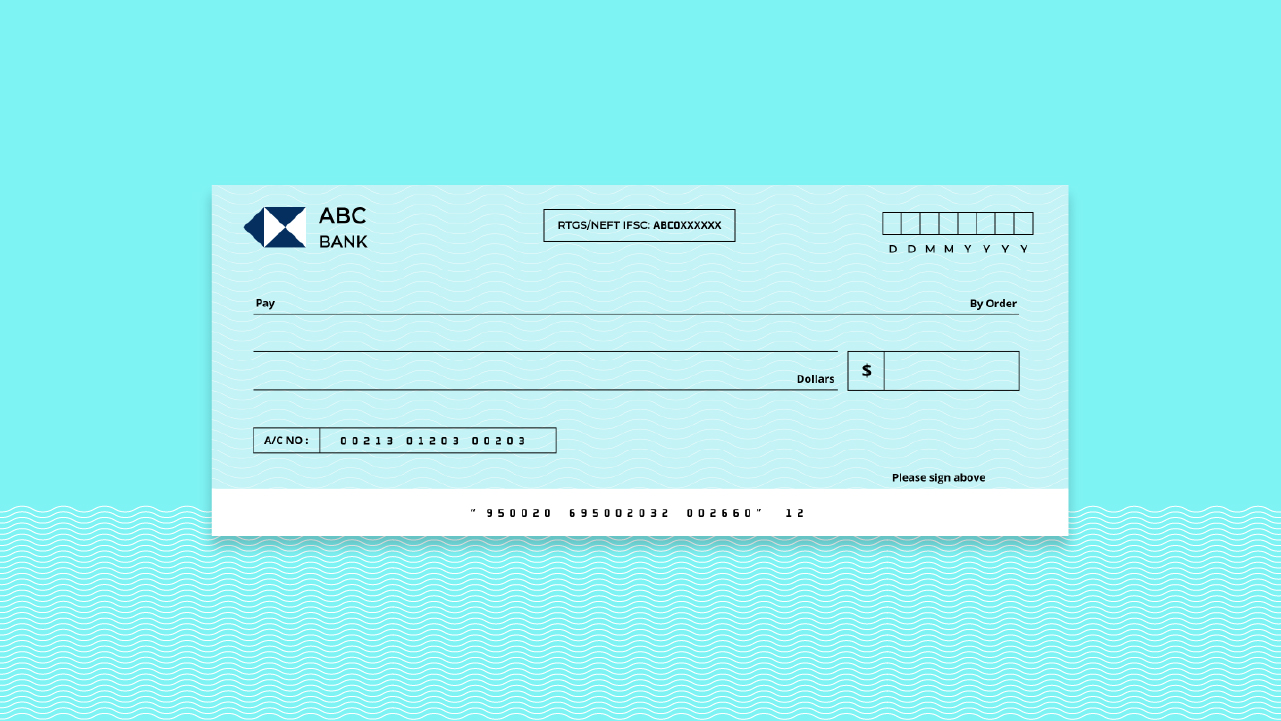 Free Blank Cheque Template PowerPoint Google Slides