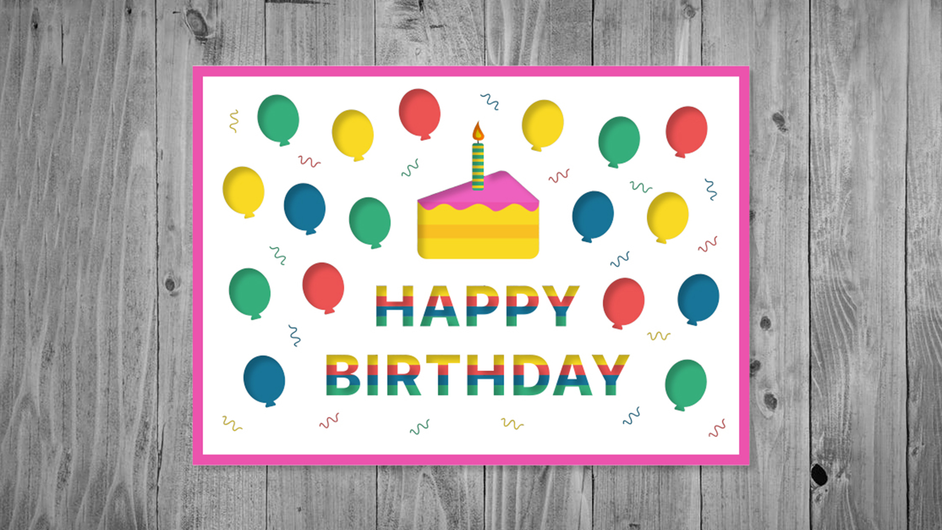 Free Creative Cricut Birthday Card Template