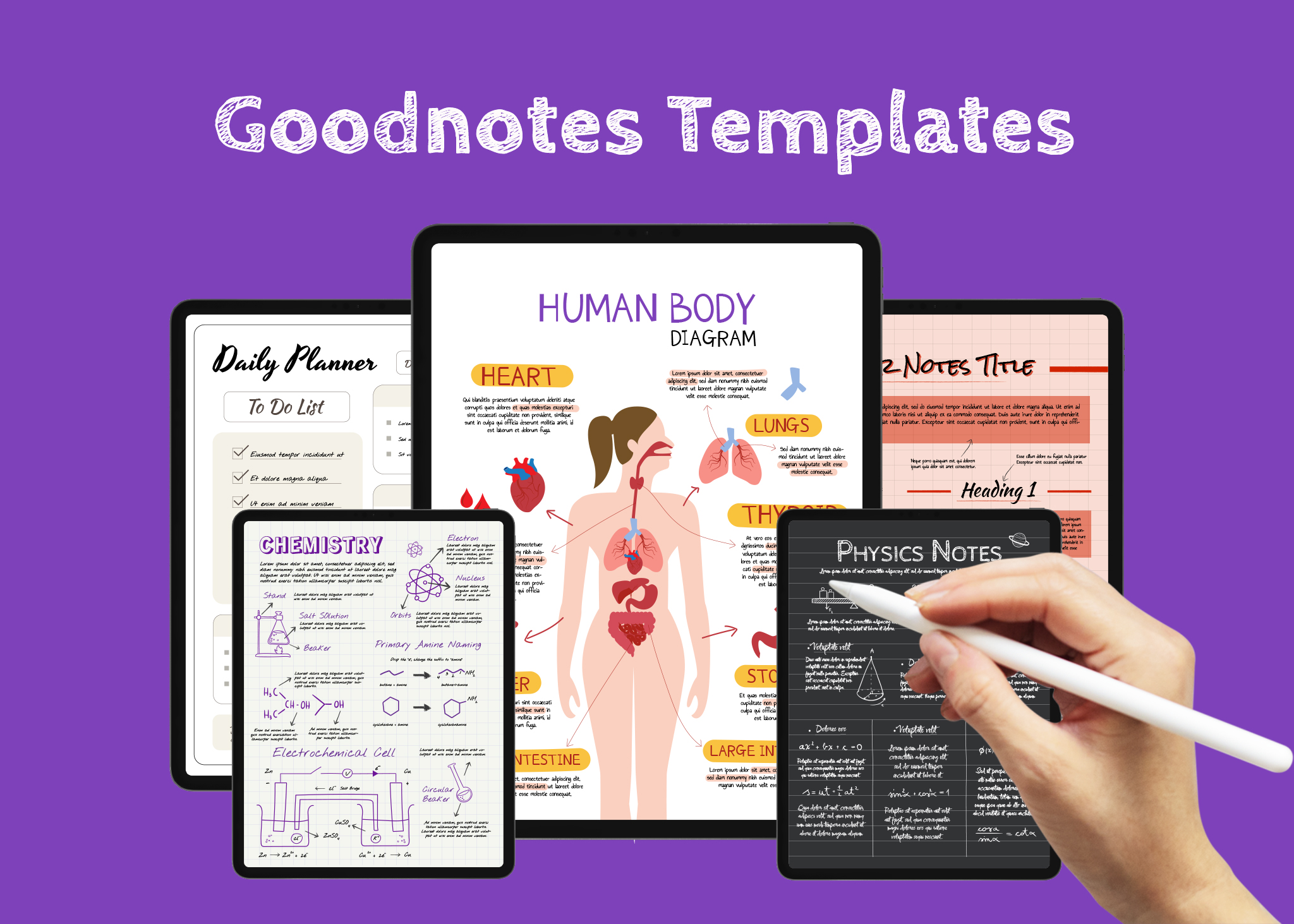 Free Goodnotes Template PowerPoint & Google Slides