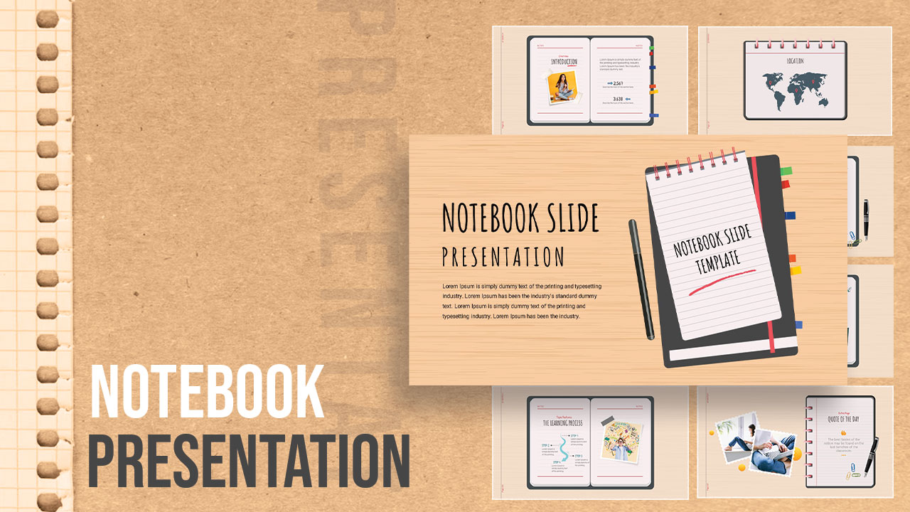 notebook background powerpoint