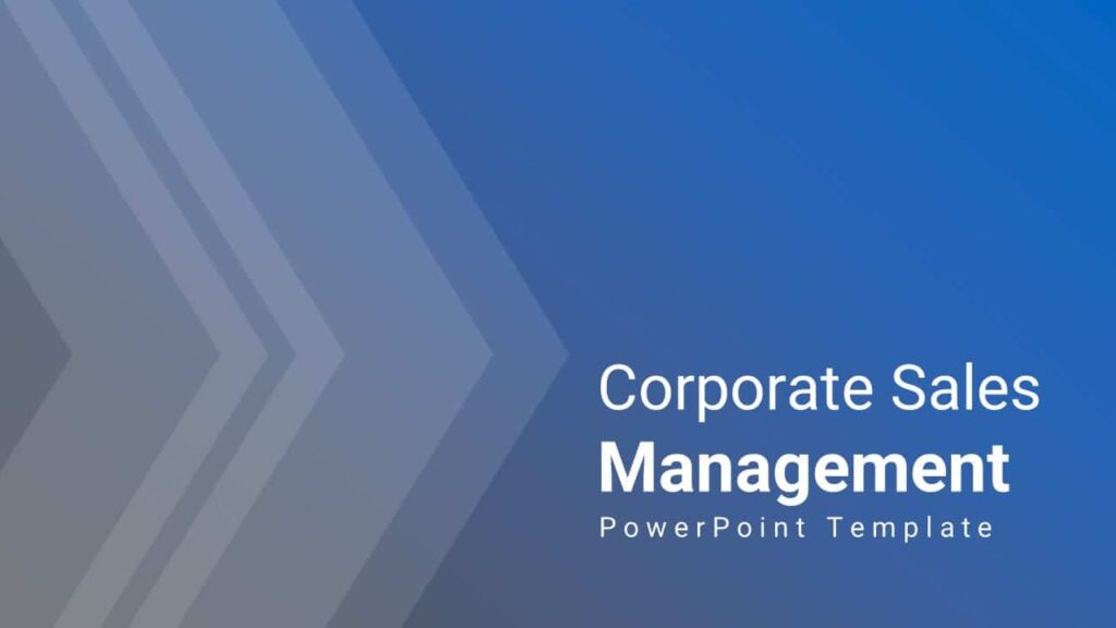 Corporate Sales Management Free PowerPoint Templates