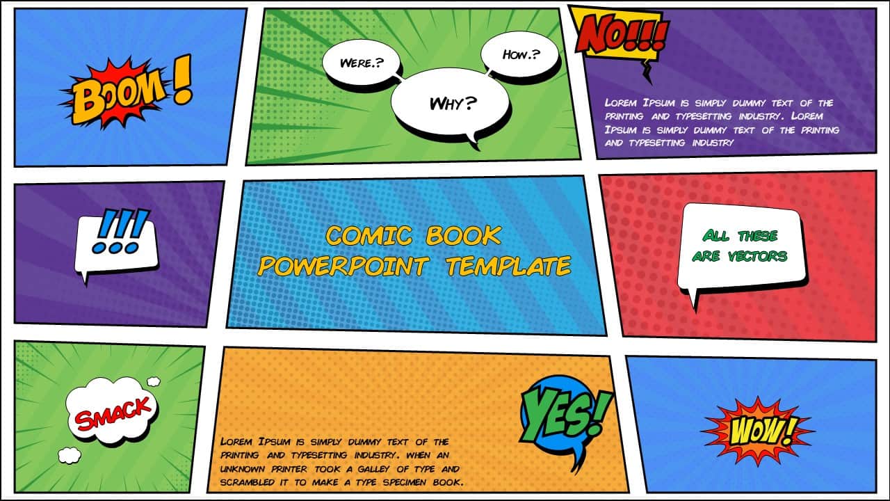Plantillas de PowerPoint - cómics