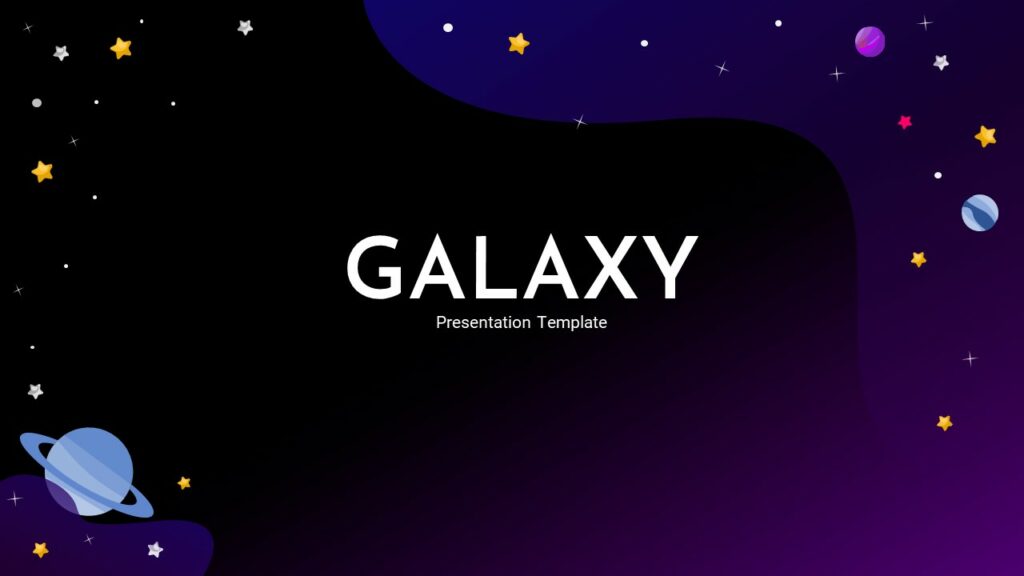 galaxy aesthetic template 