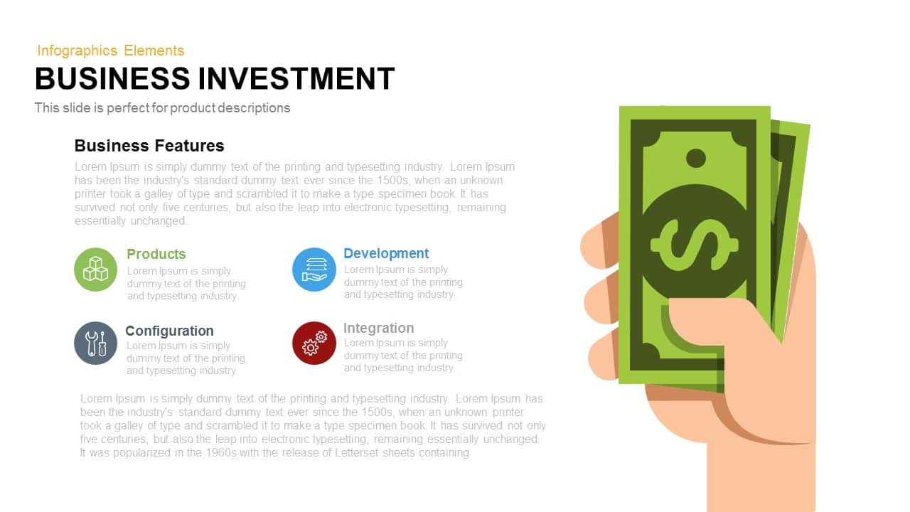 Plantilla de PowerPoint de inversión empresarial