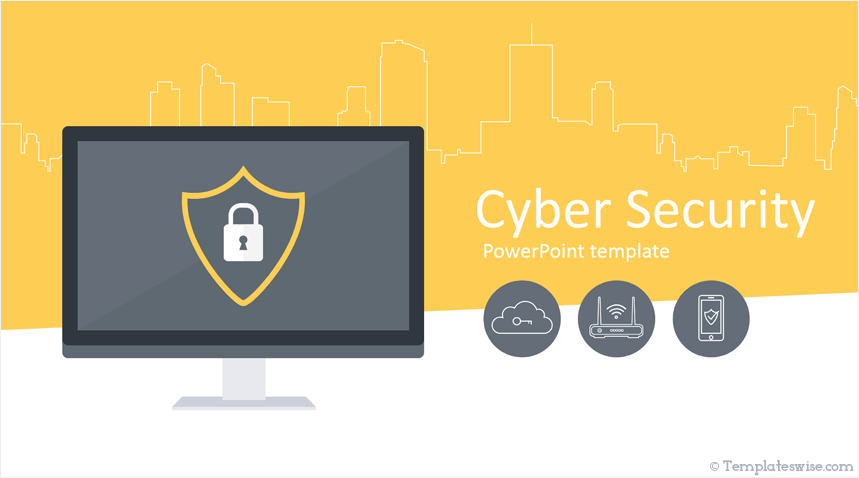 Free cyber security lessons PowerPoint template