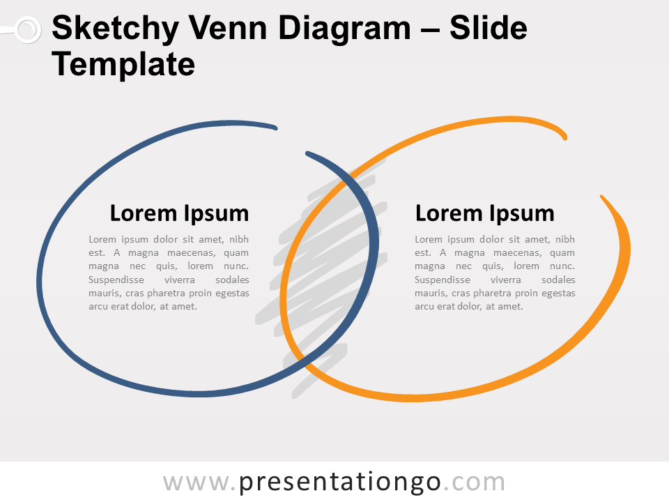 sketchy venn diagram slide template