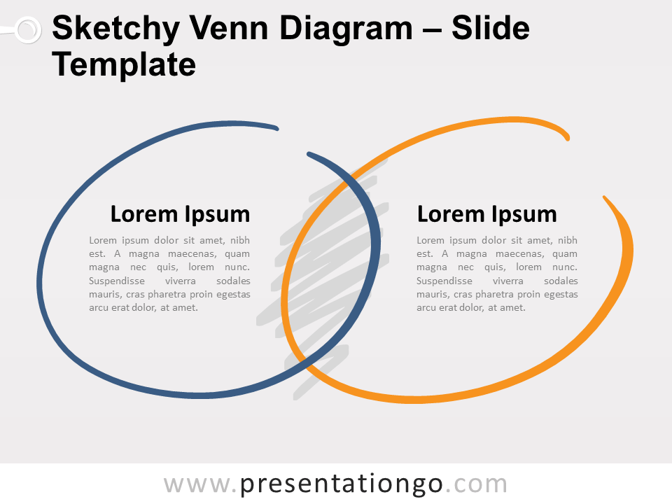 Plantilla gratuita de diapositiva de diagrama de Venn  