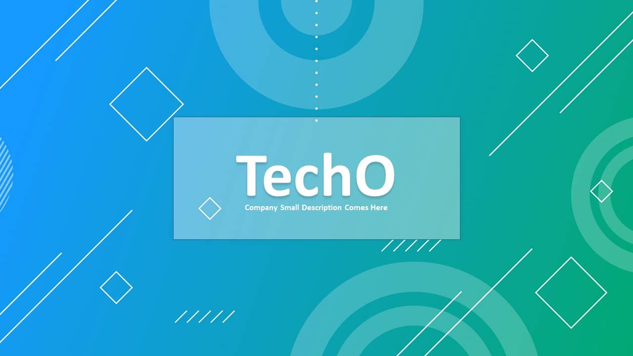 TechO free pitch deck PowerPoint Template