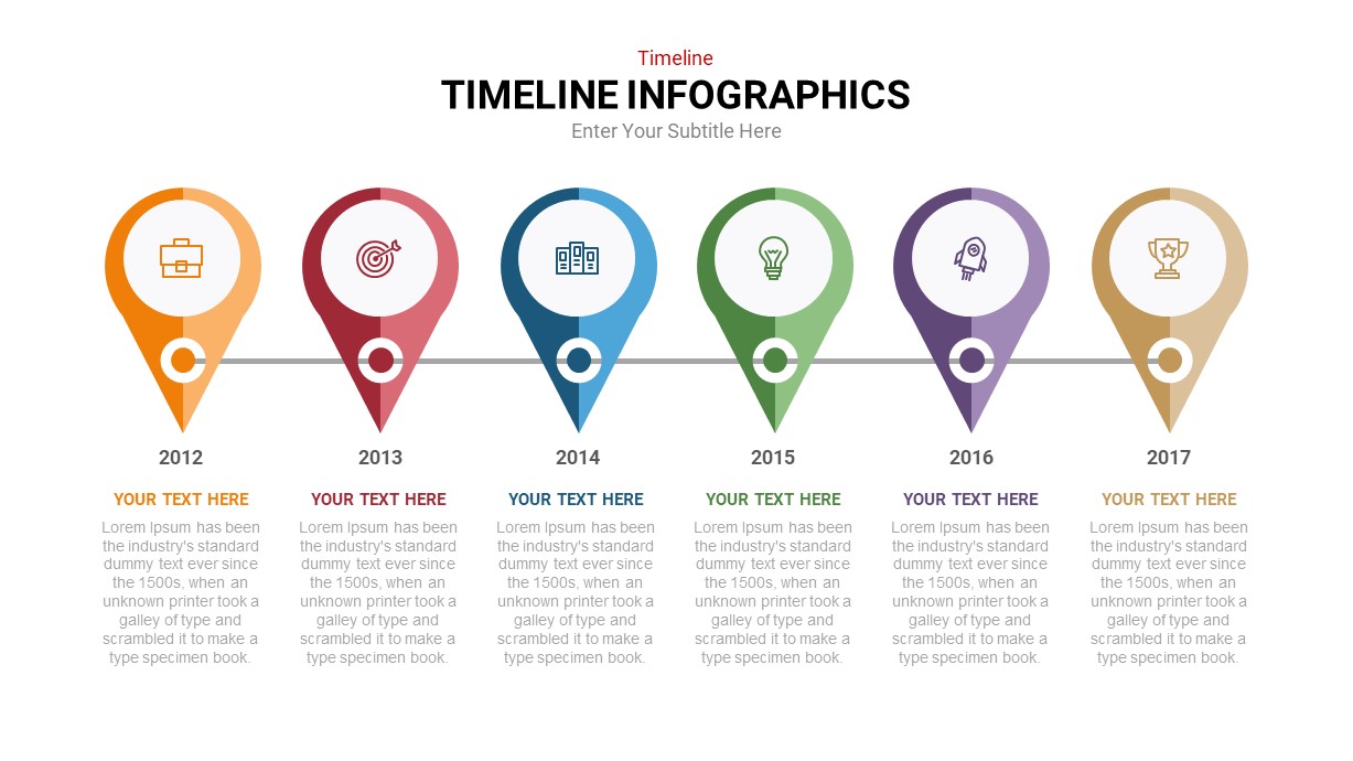 timeline slide template