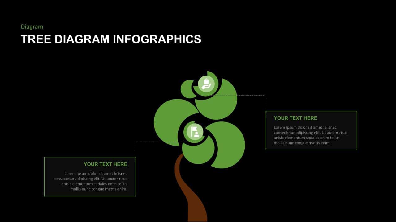 Free tree diagram Google slides templates