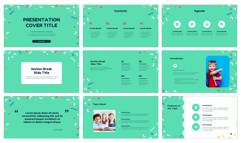 creative teaching presentation Google slides templates 