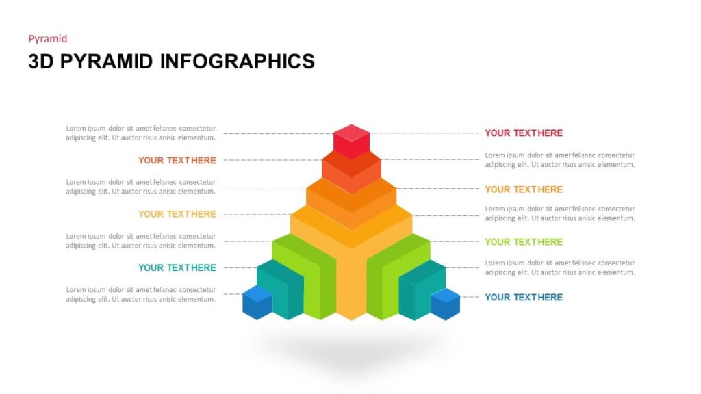 Free 3D Pyramid Infographics Template