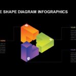 PowerPoint de formas 3D oscuras gratis