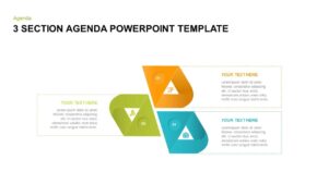 3 section free agenda PowerPoint templates