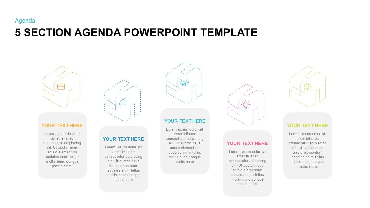 Free PowerPoint agenda slide template