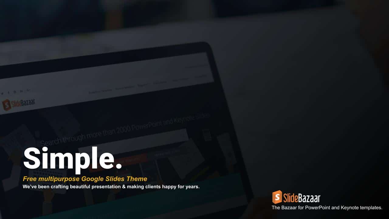 Simple multipurpose Google slides themes