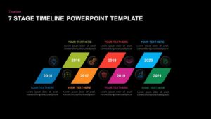 Free dark timeline templates for PowerPoint