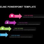 Dark PowerPoint timeline templates free