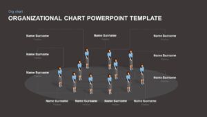 dark free company organization chart template