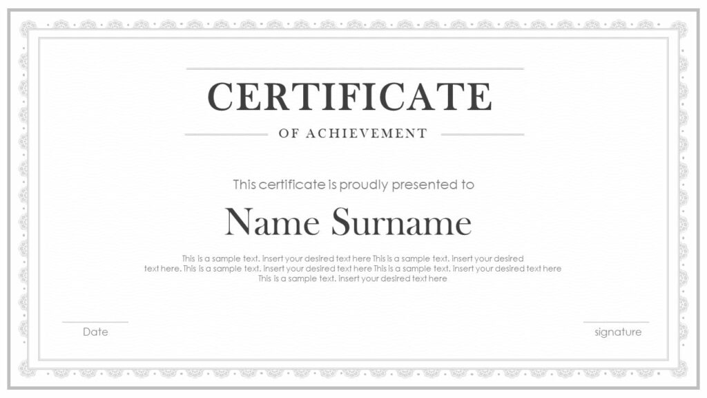 free certificate templates for Google Slides and PowerPoint