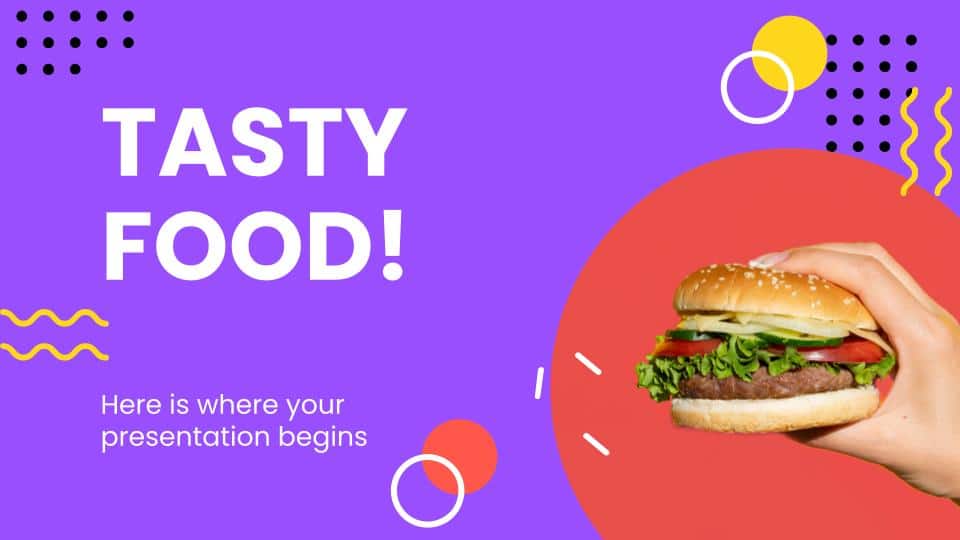 free food poster template Google slides