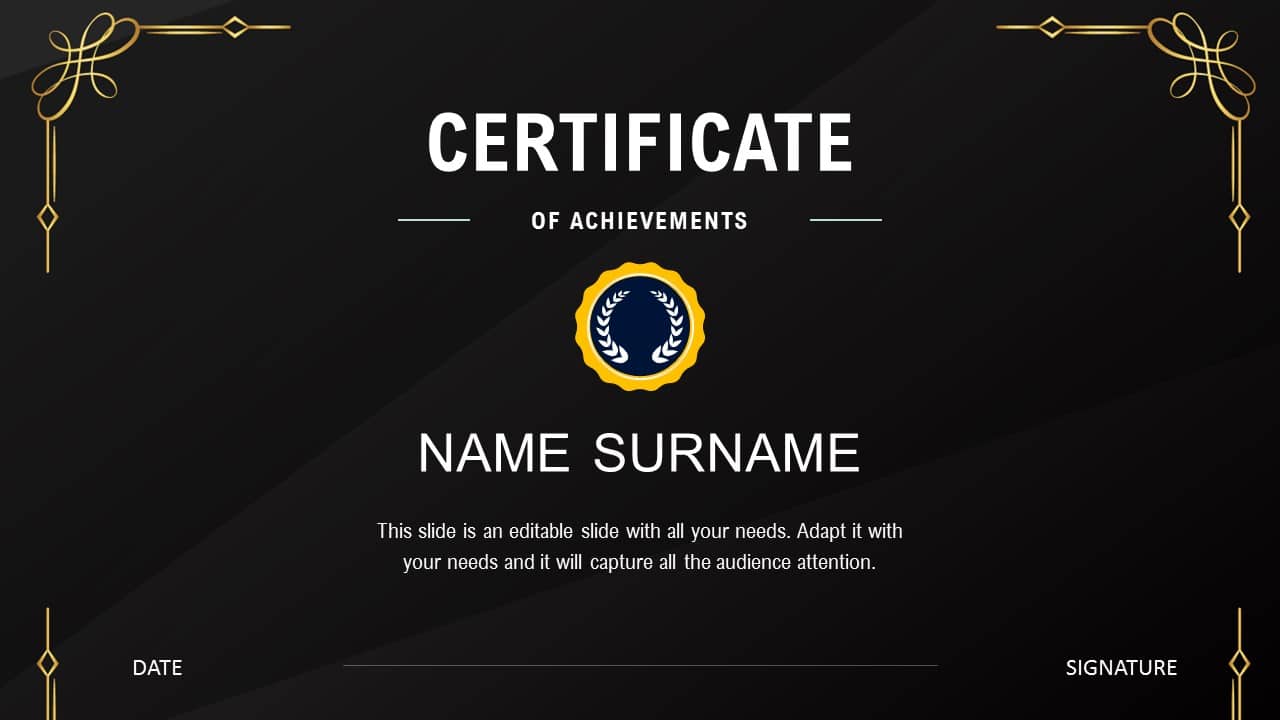 Best free certificate of appreciation PowerPoint template