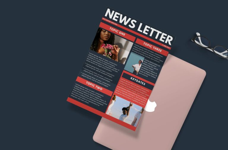 Free Business Newsletter Canva Templates
