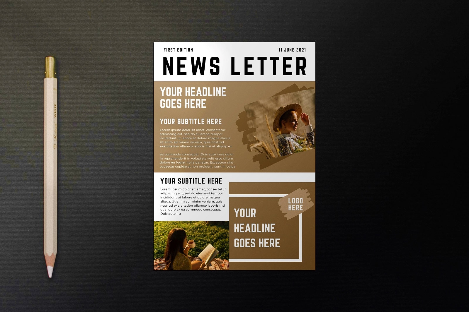 free-newsletter-design-canva-template-slidechef