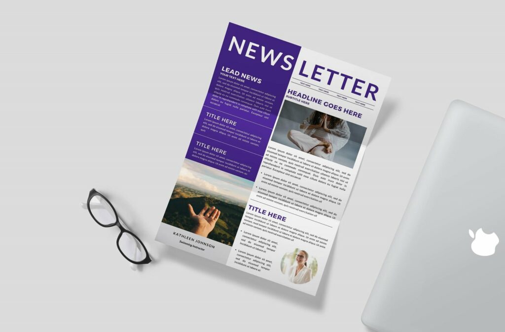 Free Newsletter Design Canva Template | Slidechef