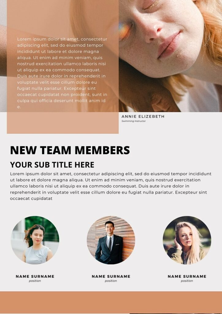 free company newsletter templates canva