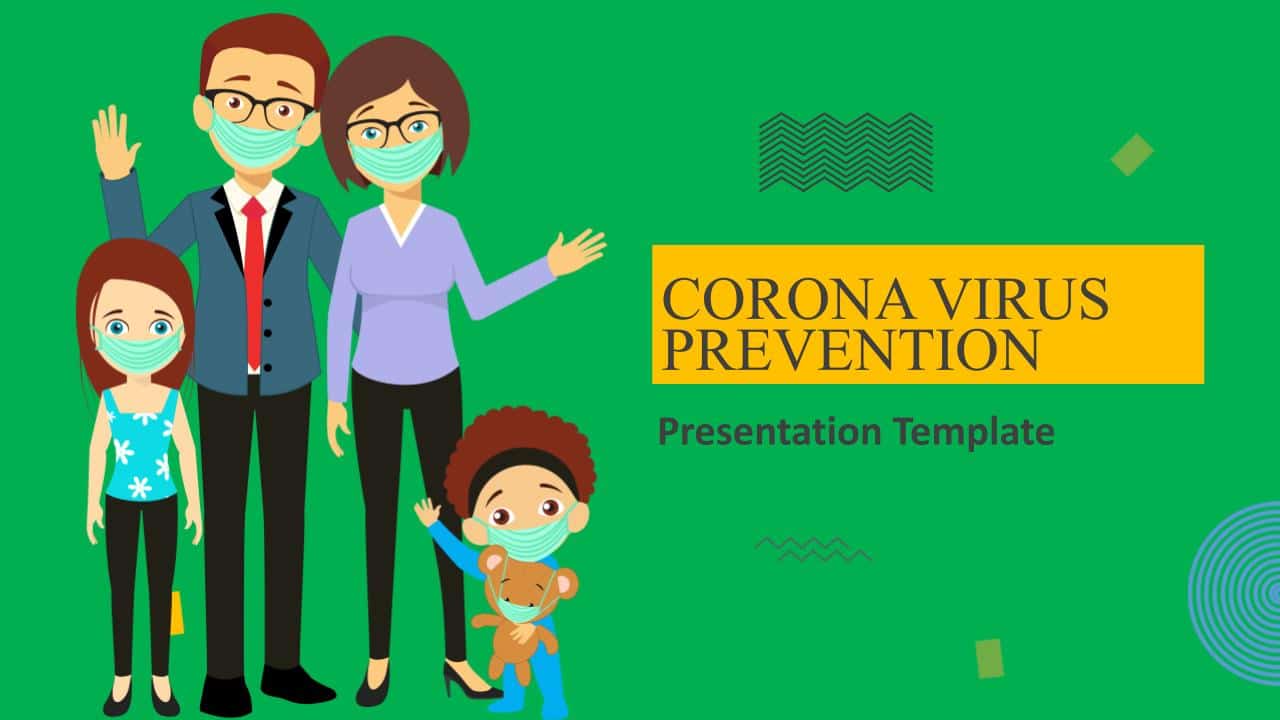 Plantilla gratuita de mazo de prevención de coronavirus
