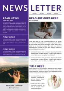 Free Newsletter Design Canva Template 