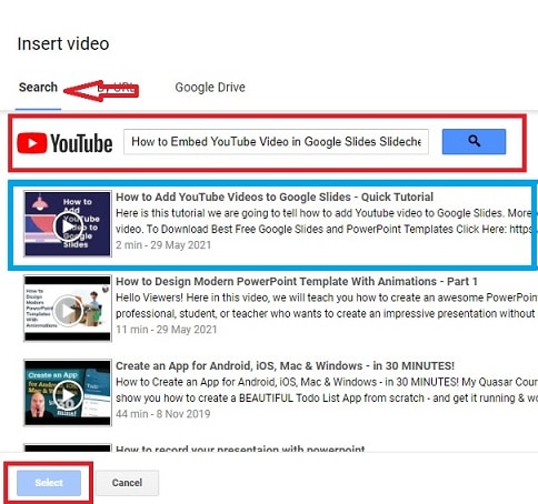 you tube for google doc mac