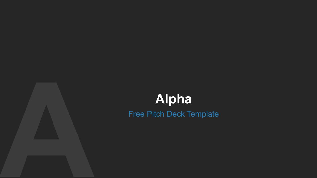 Alpha Free Pitch Deck Google Slides  