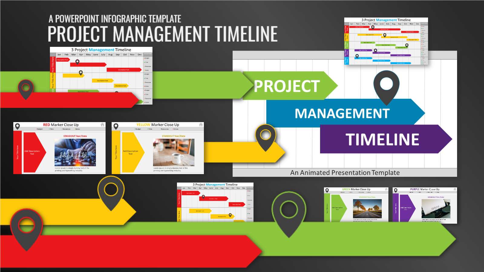 Animated Gantt Chart Template 