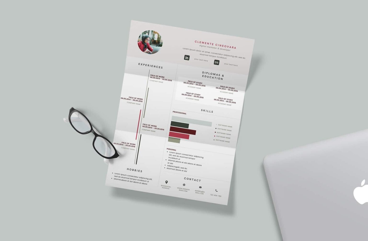 Free canva professional resume templates slidechef