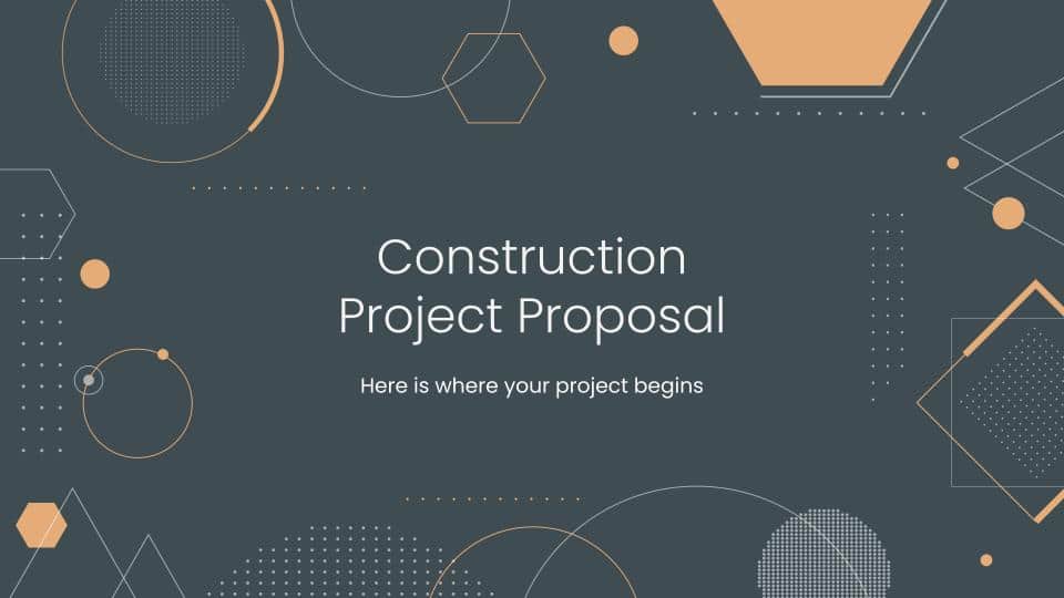 Plantillas gratuitas de propuestas de proyectos de construcción de Google Slides