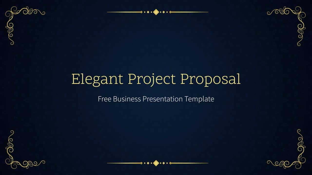 Free Google Slides Elegant Project Proposal Templates