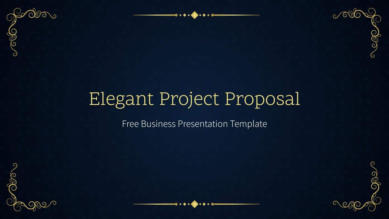 Plantillas gratuitas de propuestas de proyectos elegantes de Google Slides