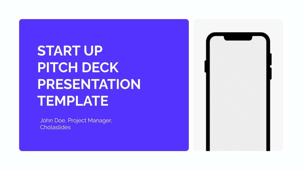 free google slides startup pitch deck template