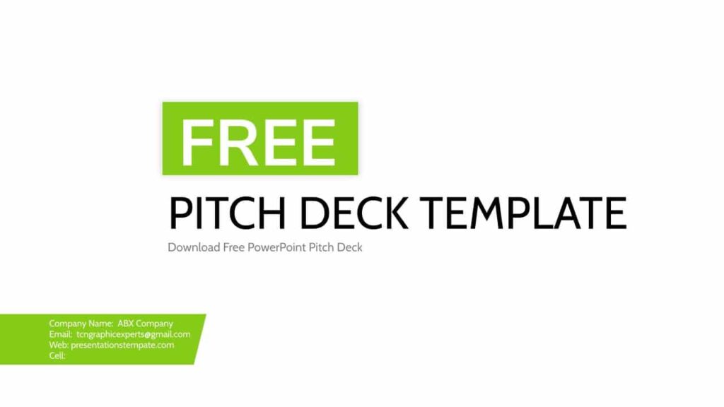 free google slides elevator pitch deck templates