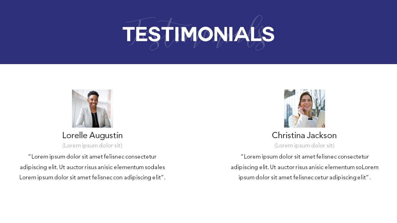 Free Animated Client Testimonial PowerPoint Slides