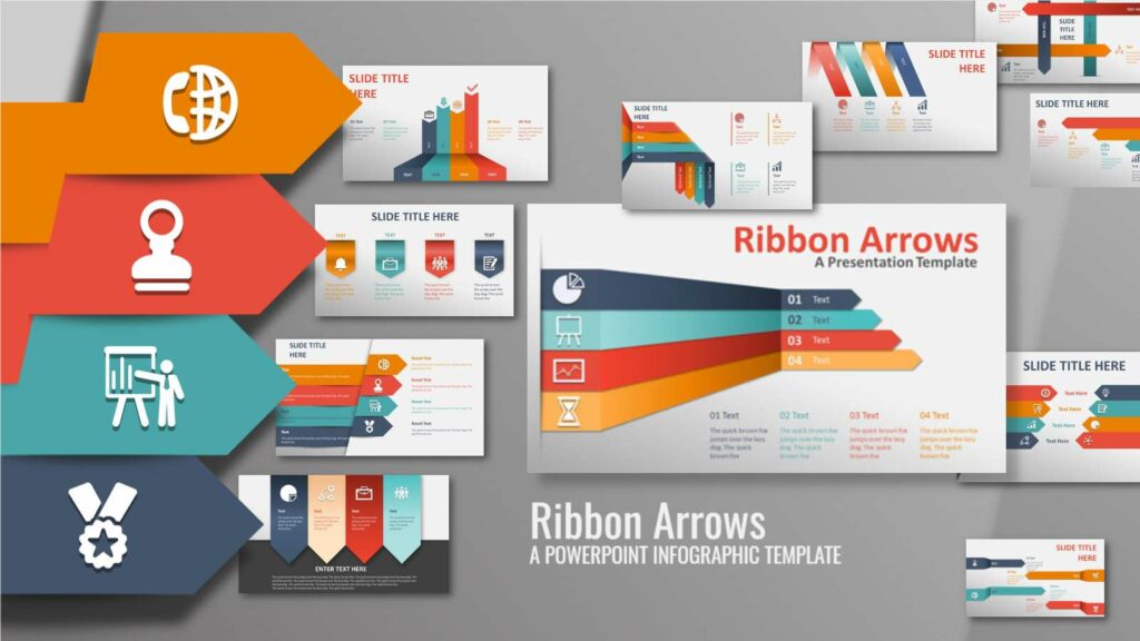 Animated ribbon template 