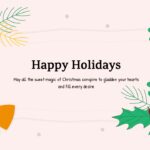 Google Slides de felicitación navideña gratis