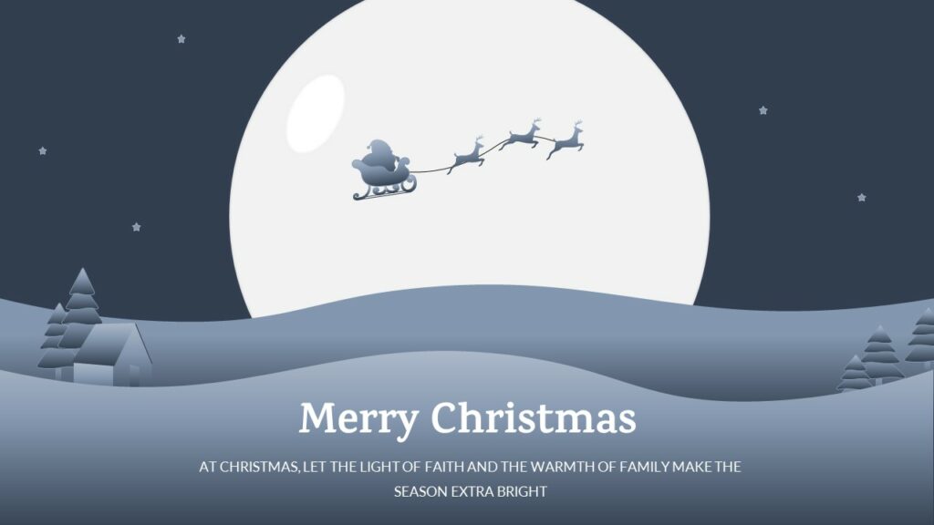Free Christmas Greetings Card Template
