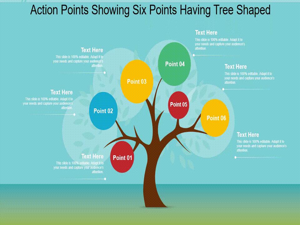 Diseño de diagrama de árbol de diapositivas animado gratuito de Google