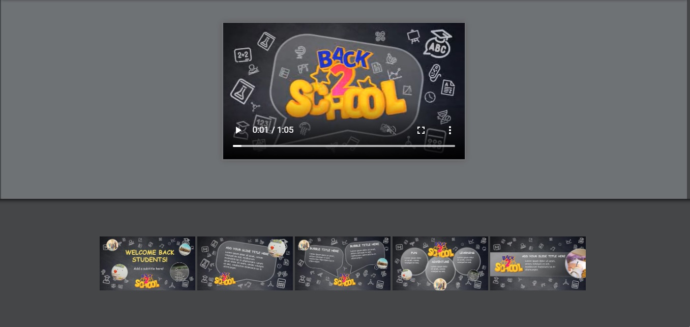 back to school theme template 