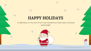 Free Christmas Greetings PowerPoint Template