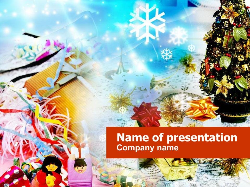 Presentaciones de Google de fondo de PowerPoint lindas de Navidad gratis